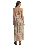 Raya Paisley Tiered Midi Dress in Natural