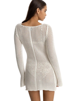 Seashell Crochet Dress in Cream