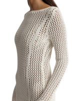 Seashell Crochet Dress in Cream