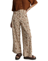 Raya Paisley Wide Leg Trousers in Natural