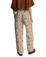 Raya Paisley Wide Leg Trousers in Natural