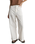 Bayside Wide Leg Trousers in White