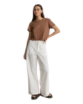 Bayside Wide Leg Trousers in White