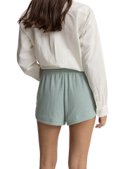 Waffle Shorts in Sea Green