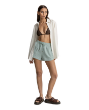 Waffle Shorts in Sea Green