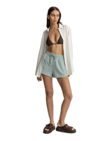 Waffle Shorts in Sea Green