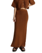 Evermore Knit Midi Skirt in Caramel