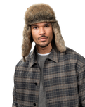 The Barts Mens Rib Bomber Hat in Brown