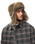 The Barts Mens Rib Bomber Hat in Brown
