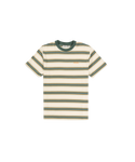 The Rhythm Mens Everyday Strip T-Shirt in Vintage Green