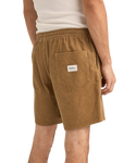 The Rhythm Mens Cord Jam Volley Shorts in Cedar