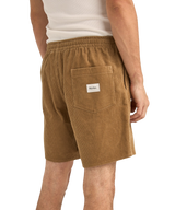 The Rhythm Mens Cord Jam Volley Shorts in Cedar