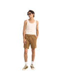 The Rhythm Mens Cord Jam Volley Shorts in Cedar