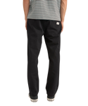 The Rhythm Mens Brushed Jam Trousers in Black