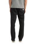 The Rhythm Mens Brushed Jam Trousers in Black