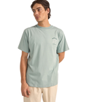 The Rhythm Mens Freedom T-Shirt in Seafoam