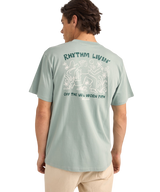 The Rhythm Mens Freedom T-Shirt in Seafoam