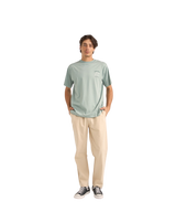 The Rhythm Mens Freedom T-Shirt in Seafoam