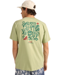 The Rhythm Mens Trees T-Shirt in Pistachio