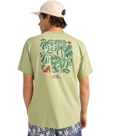 The Rhythm Mens Trees T-Shirt in Pistachio