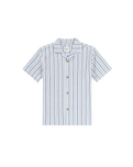 The Rhythm Mens Vacation Stripe Shirt in Blue