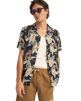 Tropical Paisley Shirt in Black