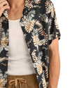 Tropical Paisley Shirt in Black