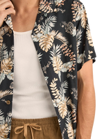 Tropical Paisley Shirt in Black