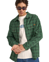 Cord Check Shirt in Green