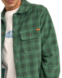 Cord Check Shirt in Green