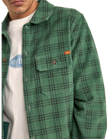 Cord Check Shirt in Green