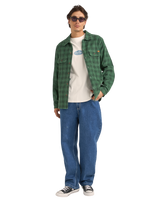 Cord Check Shirt in Green