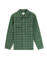 Cord Check Shirt in Green