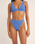 The Rhythm Womens Isla Rib Hi Banded Bikini Bottoms in Cornflower