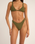 The Rhythm Womens Isla Rib Skimpy Bikini Bottoms in Ivy