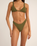 The Rhythm Womens Isla Rib Skimpy Bikini Bottoms in Ivy