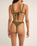 The Rhythm Womens Isla Rib Skimpy Bikini Bottoms in Ivy