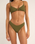 The Rhythm Womens Isla Rib Holiday Bikini Bottoms in Ivy
