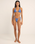 The Rhythm Womens Isla Rib Double Strap Tri Bikini Top in Cornflower