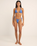 The Rhythm Womens Isla Rib Double Strap Tri Bikini Top in Cornflower