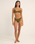 The Rhythm Womens Isla Rib Ring Front Trilete Bikini Top in Ivy