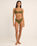 The Rhythm Womens Isla Rib Ring Front Trilete Bikini Top in Ivy