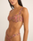 The Rhythm Womens Marie Floral Soft Strap Balconette Bikini Top in Pink