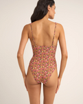 The Rhythm Womens Marie Floral Classic One Piece Swimsuit in Pink