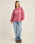 The Rhythm Womens College Crew Neck Sweatshirt in Berry