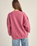 The Rhythm Womens College Crew Neck Sweatshirt in Berry