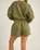 The Rhythm Womens College Fleece Walkshorts in Olive