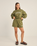 The Rhythm Womens College Fleece Walkshorts in Olive