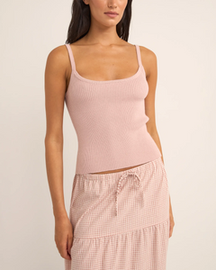 The Rhythm Womens Yumi Knit Top in Pink