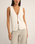 The Rhythm Womens Adele Longline Knit Vest in White